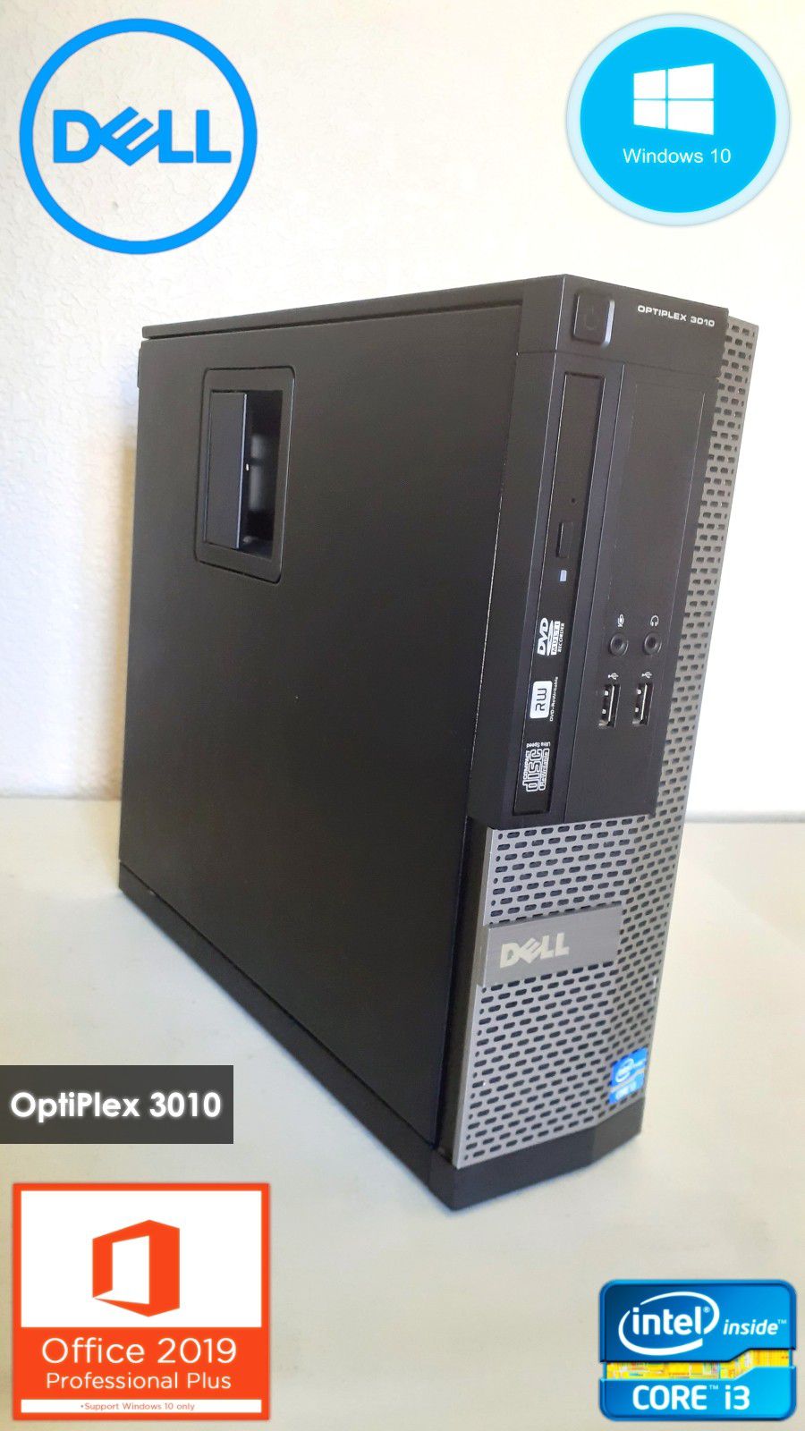Dell OptiPlex PC | Desktop Computer Tower | Microsoft Windows 10 Pro