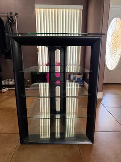 5 Glass tier furniture piece