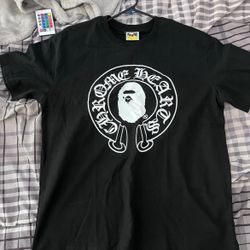 Men’s Bape Chrome Hearts Tee Size L