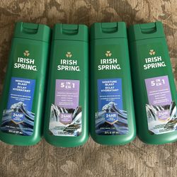 Men Irish Spring Body Wash Bundle Of 4-NEW
