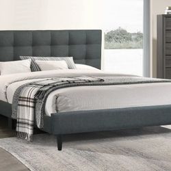 BRAND NEW KING PLATFORM BED FRAME WITH MATRESS INCLUDED $450