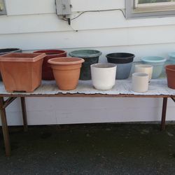 Assortment Of Flower Pots 2 For $5