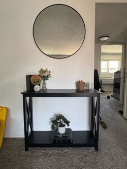 Table and mirror