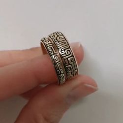 14k gold Aztec wedding bands