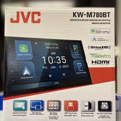 Brand New, JVC KW-M780BT 6.8"6.8" Double DIN Digital Media Receiver Capacitive Touch Control Monitor