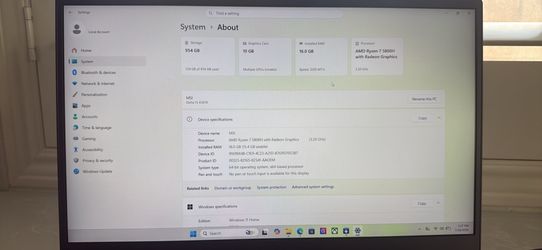 MSI Delta 15 Gaming Laptop