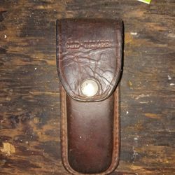 💥 Vintage Schrade Old-Timer 25OT/125OT Brown Leather Sheath ONLY ~ USED ~