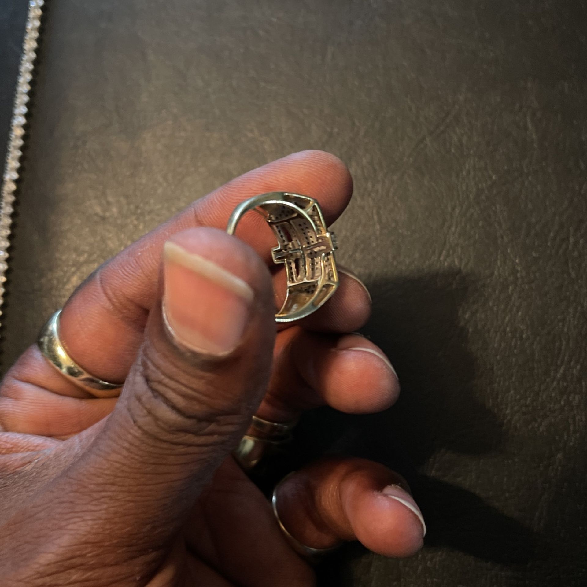 Diamond Tennis Necklace With Pendant 3,000 Without Pendant 2,300 The Ring 600. Or We Can Make A Deal. Or Best Offer. Won’t Respond To Bullshit 💯✌🏾
