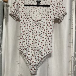Flowered Bodysuit