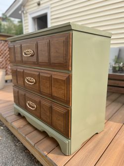 brown and green dresser Elegant Green Bone Inlay Chest of Drawers