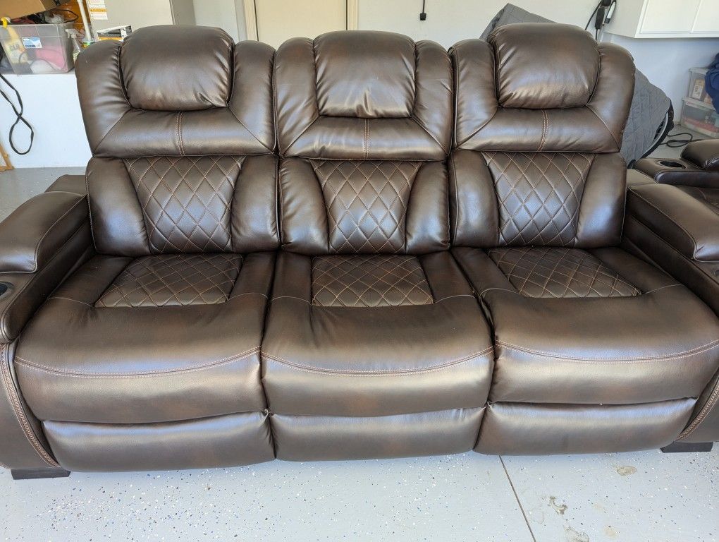 Media Room Reclining Sofa And Loveseat