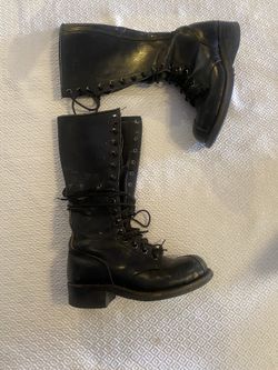 The Street Goth Babydoll Combat Boots Size 8.5