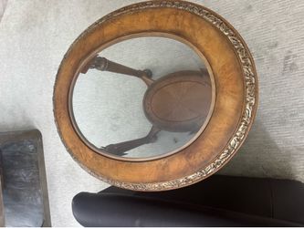 Oval side table
