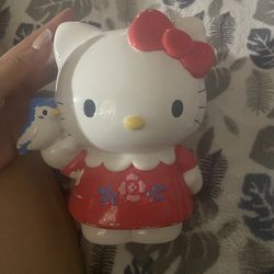 Pottery Hello Kitty Piggy Bank 