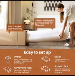 Memory foam twin size mattress