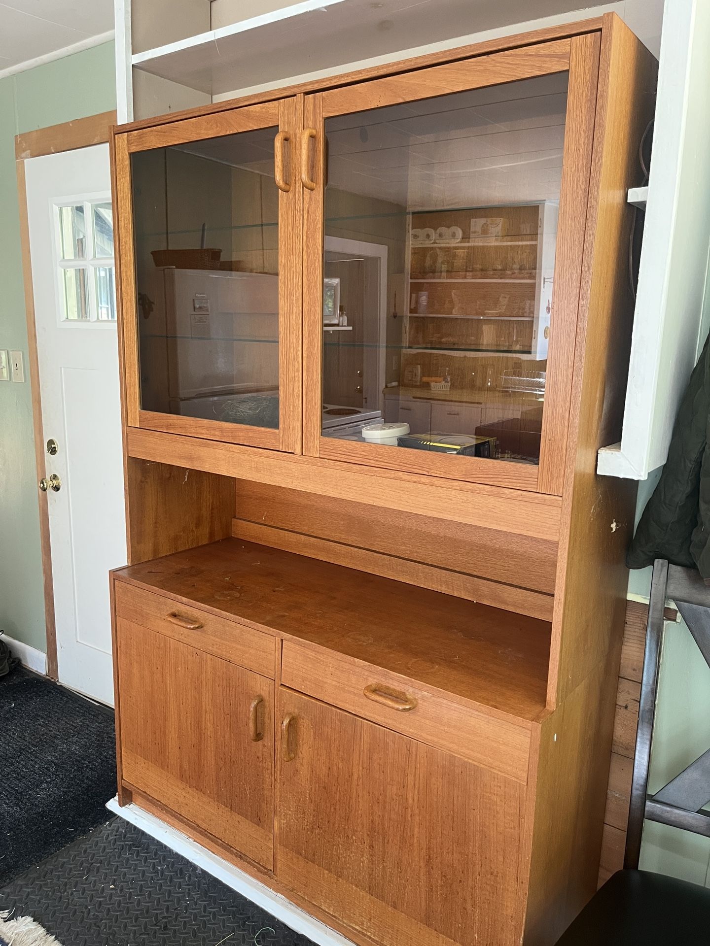 Mid Century Danish Teak Display Cabinet