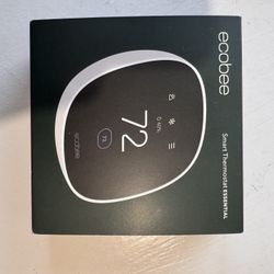 ecobee Smart Thermostat Essential - Energy Star Certified programmable Wi-Fi Thermostat - Works with Siri, Alexa, and Google Assistant