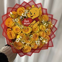 Yellow Roses Flores Amarillas Ramo Buchon Flower Roses Bouquet Rosas
