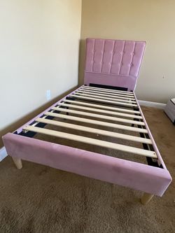 Twin Pink Princess Bed