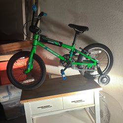 New Boys Green & Blue Haro BMX Bike 16in