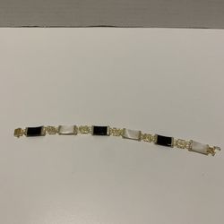 Oynx  & Mother Of Pearl Bracelet 