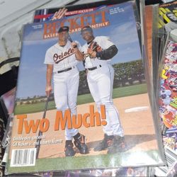Double-play Specialists Cal Ripken Jr. & Roberto Alomar - Baltimore Orioles - Beckett Baseball Card Monthly Magazine - #137 - August 1996 - Back Cover