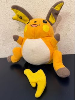 Vintage Nintendo Pokémon PIKACHU RAICHU Reversible Plush KFC