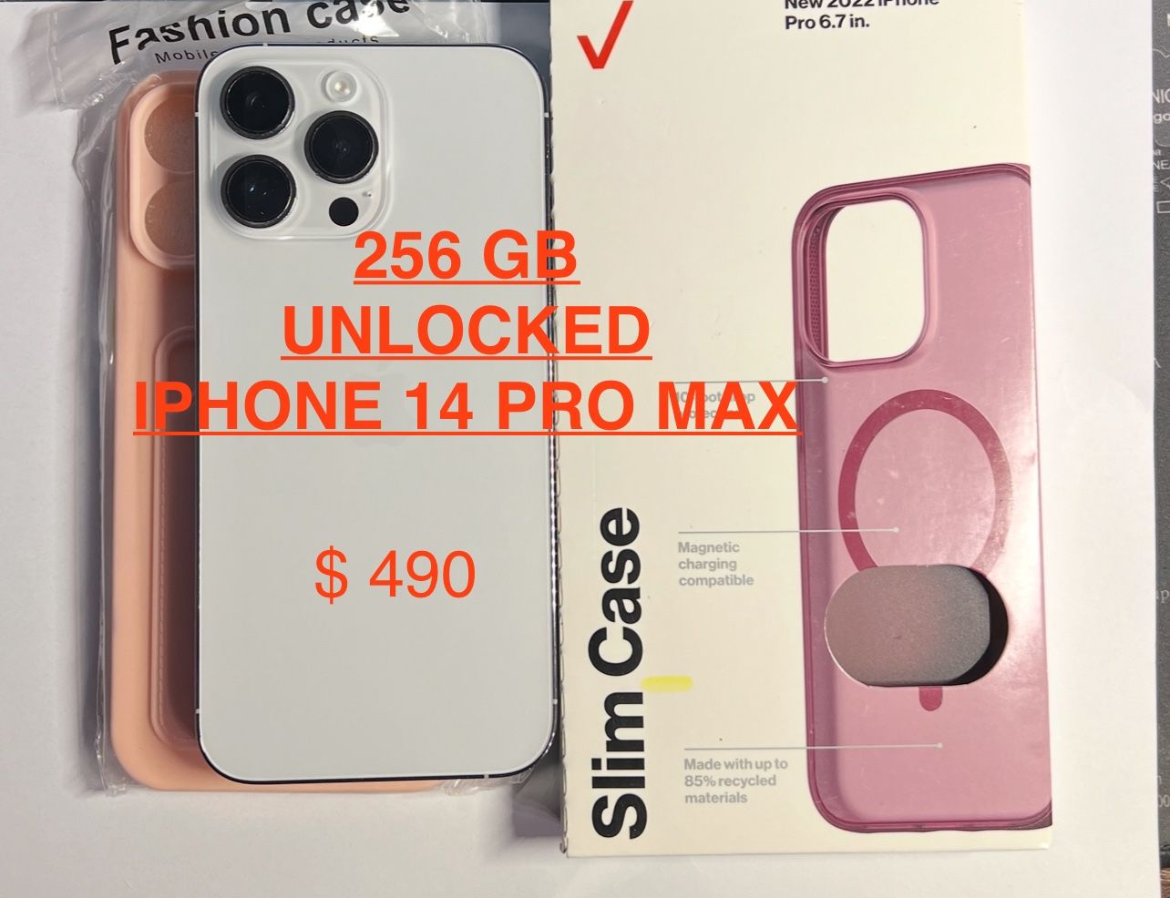 IPHONE 14 PRO MAX 256 GB, UNLOCKED 