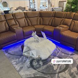 BLUETOOTH POWER RECLINING SECTIONAL