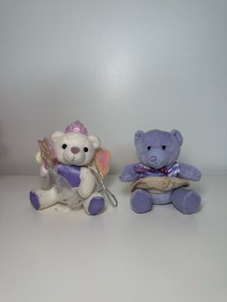 Mini pink and purple bears