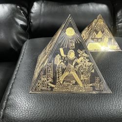 Pyramids With Etching On Them 