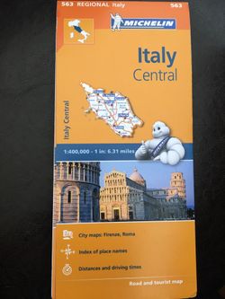 Michelin road map of Central Italy (563)