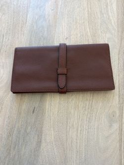 Fossil Brown Leather Travel Wallet / Clutch – New with Tags