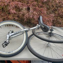 Vintage Sun Unicycle and Two 26 Bicycle Wheels 