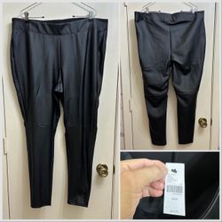 NWT Lane Bryant Faux Leather Leggings Size 18/20