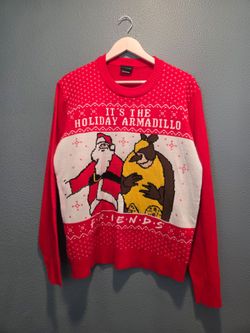 Friends Holiday Armadillo Ugly Christmas Sweater