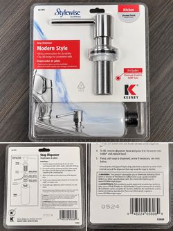 Stylewise by Keeney Kitchen Soap Dispenser – Chrome – NEW