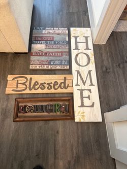 Rustic wall signs