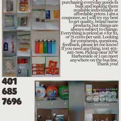 Everything Is 4/$3, Or 75 Cents Each