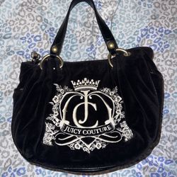 Vintage Black Juicy Couture Handbag Satchel Bag Purse Velour Y2K   #vintagejuicycouture #juicycouture #juicybag #juicypurse #y2k #juicycouturepurse #y
