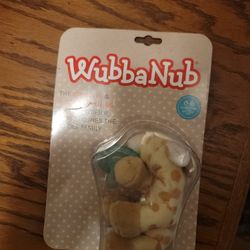 WubbaNub Infant Pacifier Plush Giraffe 0-6 Months Medical Grade Silicone