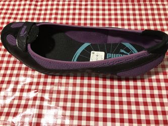 Puma Zany Patent Black And Purple 8.5 W