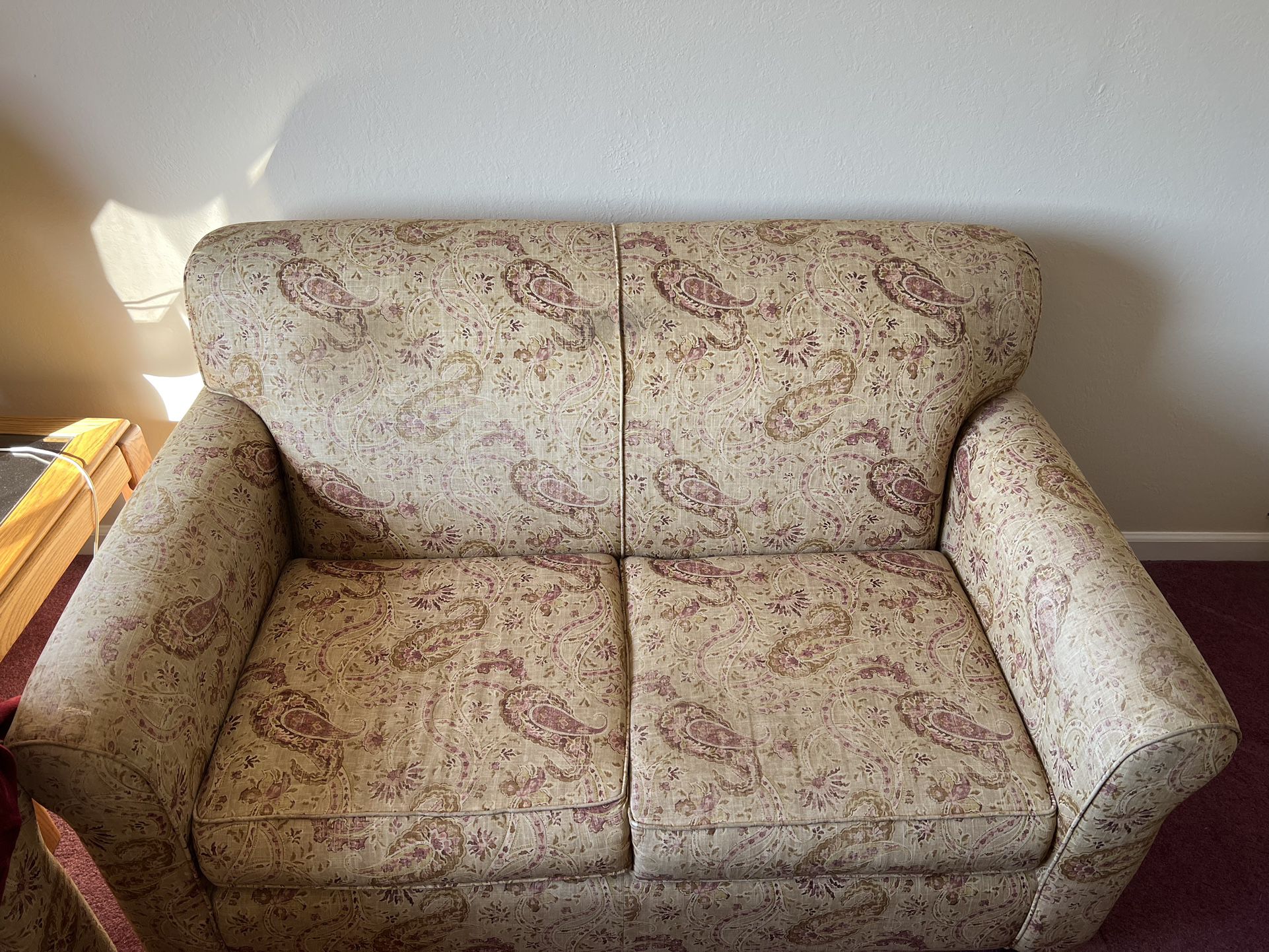  Loveseat paisley couch  - Free 