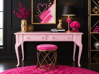 Lovely Vintage Pink Desk