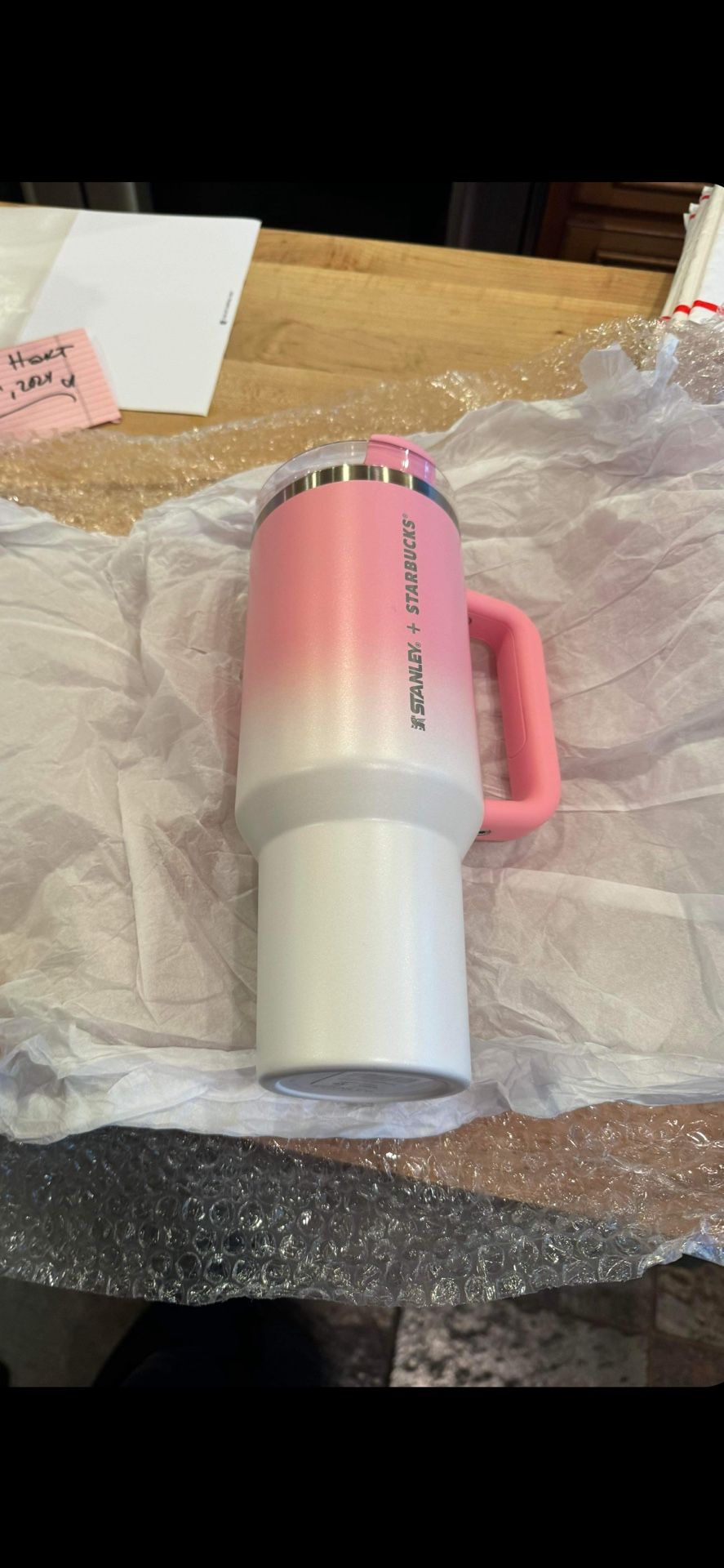 stanley Starbucks philippines pink and white tumbler