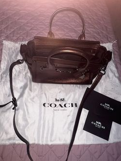 Coach New York Leather Satchel Handbag