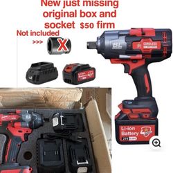 New not in original box JPT Supreme Brushless 21V Cordless Impact Wrench 3/4" Inch | 2100Nm Torque | Max 2300RPM Speed | Bright LED Light | Flat 36MM 
