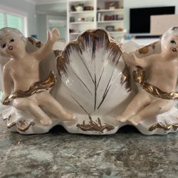 Royal Sealy Cherub Vanity Vase