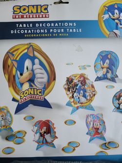 Sonic the hedgehog birthday decorations
