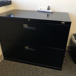 Office Depot Filing Cabinet w/Key Black